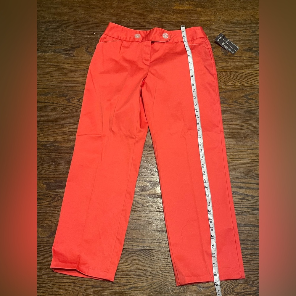 George women’s casual Wide-Leg High-Rise size 6 Pants in Coral NWT - Picture 9 of 15